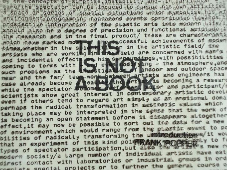 1971 Marc VERSTOCKT This is not a Book constructivisme geome, Boeken, Kunst en Cultuur | Beeldend, Ophalen of Verzenden