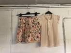 Lichtzalmkleurig zomerbloesje + rokje, CKS, 152, 12 jaar, Kinderen en Baby's, Kinderkleding | Maat 152, Meisje, Cks, Ophalen of Verzenden