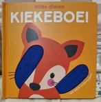 Babyboek Kiekeboe Wilde dieren (met flapjes), Boeken, Kinderboeken | Baby's en Peuters, 6 tot 12 maanden, Zo goed als nieuw, Uitklap-, Voel- of Ontdekboek