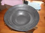 Plateaux en présentation / panier en cuir / 3 pcs, Ophalen of Verzenden