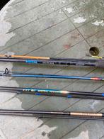 Vier mooie spinhengels, Watersport en Boten, Ophalen, Zo goed als nieuw