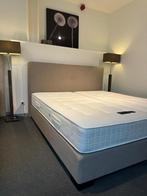Boxspring Pullman Silverline compleet showroom 180cmx 20 cm, Beige, Ophalen of Verzenden, 180 cm, 200 cm