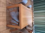 Verlengbare eettafel massieve eik, Huis en Inrichting, Tafels | Eettafels, Ophalen, Gebruikt, Eikenhout, 200 cm of meer