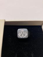 Zegelring met Monogram gravure, 19 tot 20, Heer, Ophalen of Verzenden, Zo goed als nieuw
