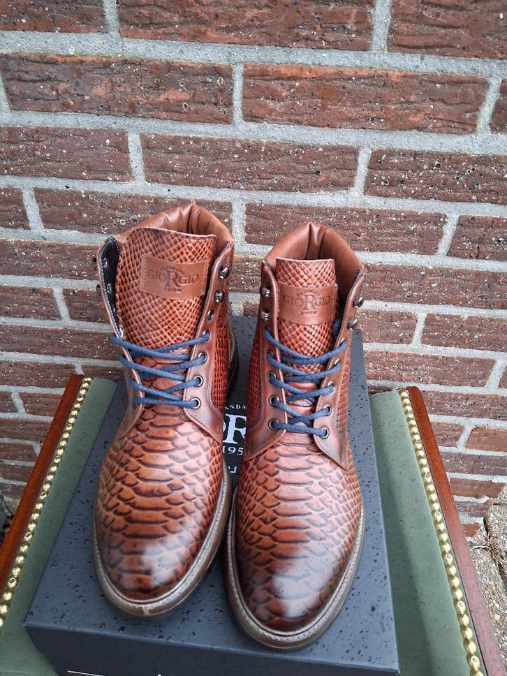 Heren schoenen/boots Giorgio Azzurro Mt42, Vêtements | Hommes, Chaussures, Neuf, Bottes, Brun, Enlèvement ou Envoi