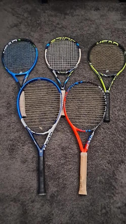 ZGAN Tennisrackets / 5 stuks - diverse merken, Sport en Fitness, Tennis, Gebruikt, Racket, Ophalen of Verzenden
