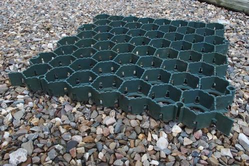 Stabilisatieplaten voor grind of gras, Jardin & Terrasse, Gravier, Rochers & Caillasse, Utilisé, Autres types, Vert, Autres matériaux