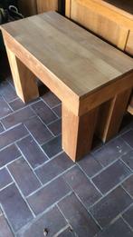 bijzettafel in teak (60x41x80cm) in zeer goede staat, Huis en Inrichting, Ophalen, Overige materialen, 75 cm of meer, 60 cm of meer