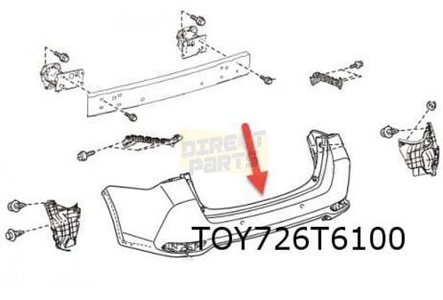 Toyota Auris (6/15-) achterbumper (Touring Sport) (te spuite, Auto-onderdelen, Carrosserie, Bumper, Toyota, Achter, Nieuw, Ophalen of Verzenden