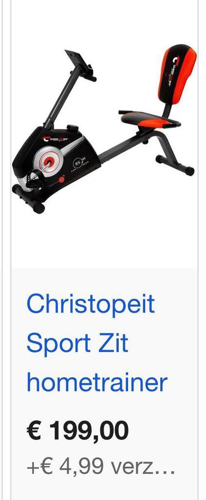 Christopeit Sport Zit Hometrainer - Nieuwstaat!, Watersport en Boten, Wingsurfen, Zo goed als nieuw, Ophalen