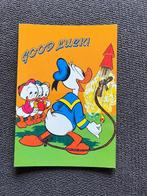 Postkaart Disney Donald Duck 'Good Luck', Verzamelen, Disney, Donald Duck, Plaatje of Poster, Zo goed als nieuw, Verzenden