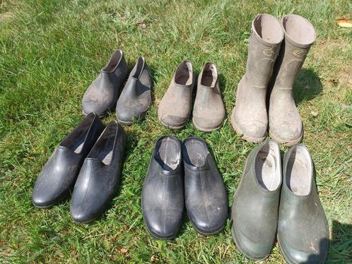 Tuinklompen en laarzen in maat 41 en 42, Tuin en Terras, Werkkleding, Gebruikt, Dames, Heren, Schoenen, Ophalen
