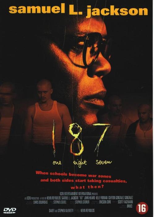 DVD - 187 [One Eight Seven] (1997) • Samuel L. Jackson, Cd's en Dvd's, Dvd's | Drama, Zo goed als nieuw, Vanaf 16 jaar, Ophalen of Verzenden