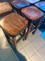 8 Houten barkrukken en 28 café stoelen, Zakelijke goederen, Ophalen, Gebruikt, Meubilair