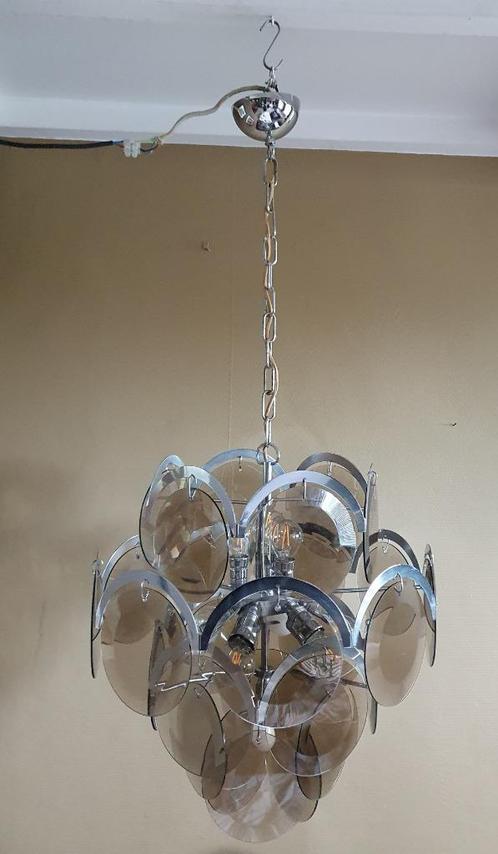 vloerlamp Stile Gino Vistosi murano vintage, Huis en Inrichting, Lampen | Vloerlampen, Gebruikt, Glas, Metaal, Ophalen