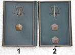 Militaireschouderstukken Militair gerecht, Los of per set, Verzamelen, Militaria | Algemeen, Ophalen of Verzenden, Landmacht, Embleem of Badge