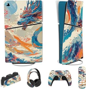 Beschermsticker voor PS5 Slim | Dragon Elysium  beschikbaar voor biedingen