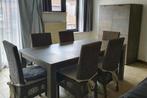 Eettafel + 6 stoelen + kast, Huis en Inrichting, Complete eetkamers, Ophalen, Gebruikt