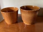 Set van 2 Cache pot. Bloempotten., Antiek en Kunst, Ophalen