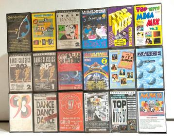 Set 18 K7 audiocassette - Dance & Housemuziek beschikbaar voor biedingen
