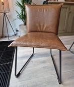Duke eetkamerstoelen van Luxor leder, Huis en Inrichting, Stoelen, Ophalen, Gebruikt, Bruin, Metaal