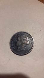 Piece en argent 1889 5 francs, Enlèvement ou Envoi, Argent, Argent