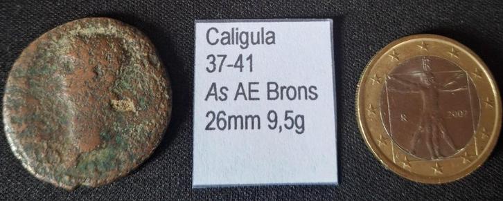Keizer 1.3 - Caligula - Bronzen AE As - FR/P, Postzegels en Munten, Munten | Europa | Niet-Euromunten, Losse munt, Overige landen