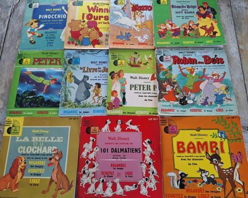 Lot 11 x Walt Disney Disc Books - Franse versies, Cd's en Dvd's, Vinyl | Kinderen en Jeugd, Gebruikt, Verhaal of Sprookje, Ophalen of Verzenden