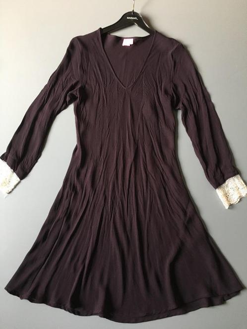 Jurkje Kyra & Ko in maatje 40, Kleding | Dames, Jurken, Gedragen, Maat 38/40 (M), Paars, Knielengte, Ophalen of Verzenden