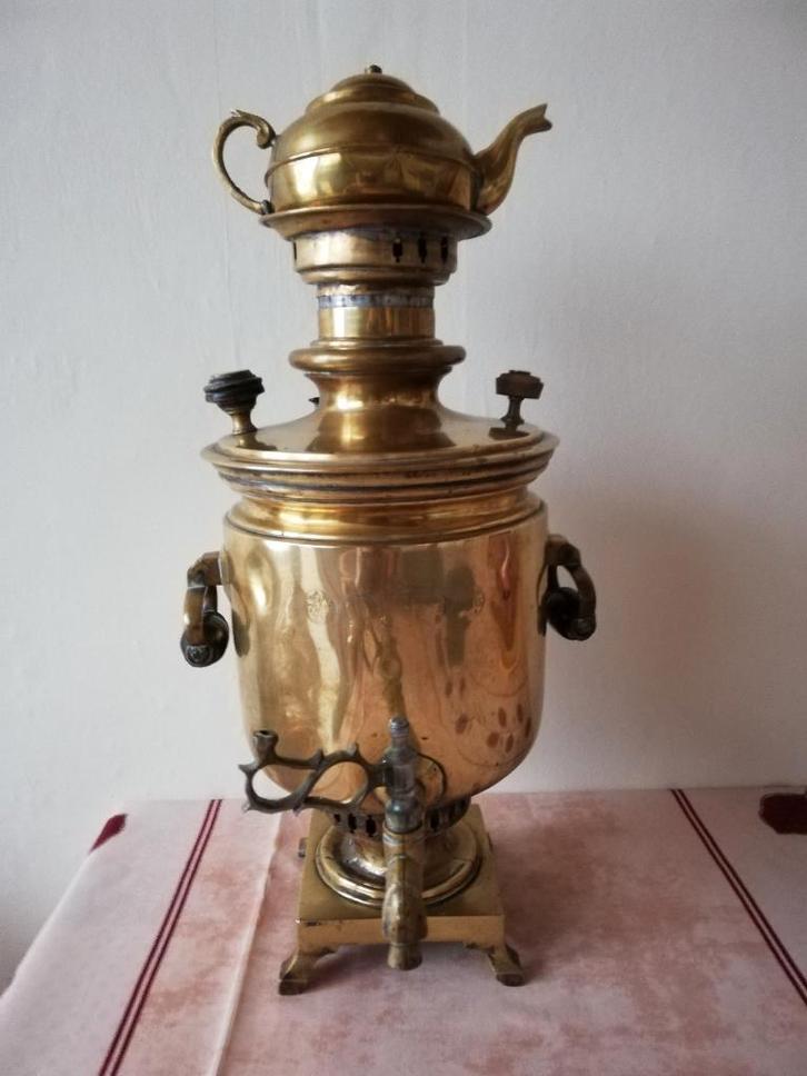 Samovar in koper, Antiek en Kunst, Antiek | Brons en Koper, Koper, Ophalen