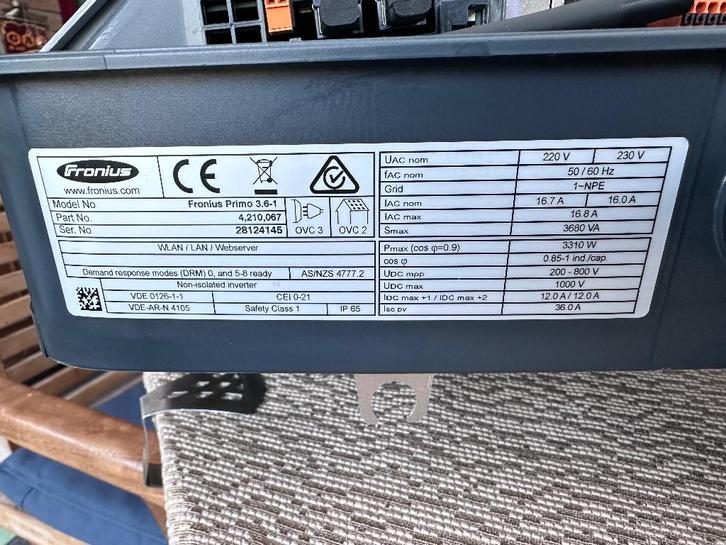 Omvormer, Bricolage & Construction, Panneaux solaires & Accessoires, Comme neuf, Système complet, Enlèvement