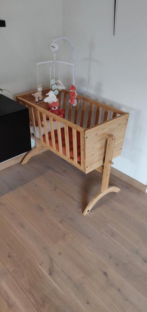 Bamboe wieg, Kinderen en Baby's, Babywiegjes en Ledikanten, Zo goed als nieuw, Wieg, Ophalen