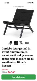 Cordoba loungestoel (Bristol) - 2st beschikbaar, Tuin en Terras, Ophalen, Zo goed als nieuw, Aluminium