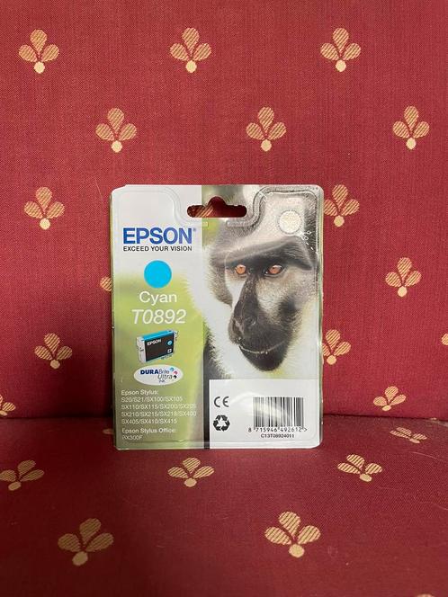 Epson inkt cartridge cyan T0892 Monkey, Informatique & Logiciels, Fournitures d'imprimante, Neuf, Cartridge, Enlèvement