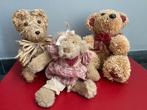Lot de 3 ours en peluche (en peluche et en paille), Enlèvement ou Envoi, Comme neuf, Autres types