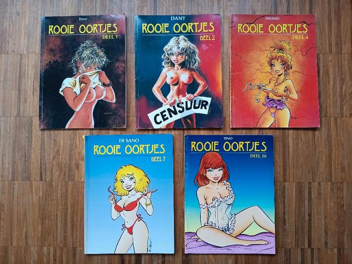 5x Rooie Oortjes, Boeken, Stripverhalen, Zo goed als nieuw, Meerdere stripboeken, Ophalen of Verzenden