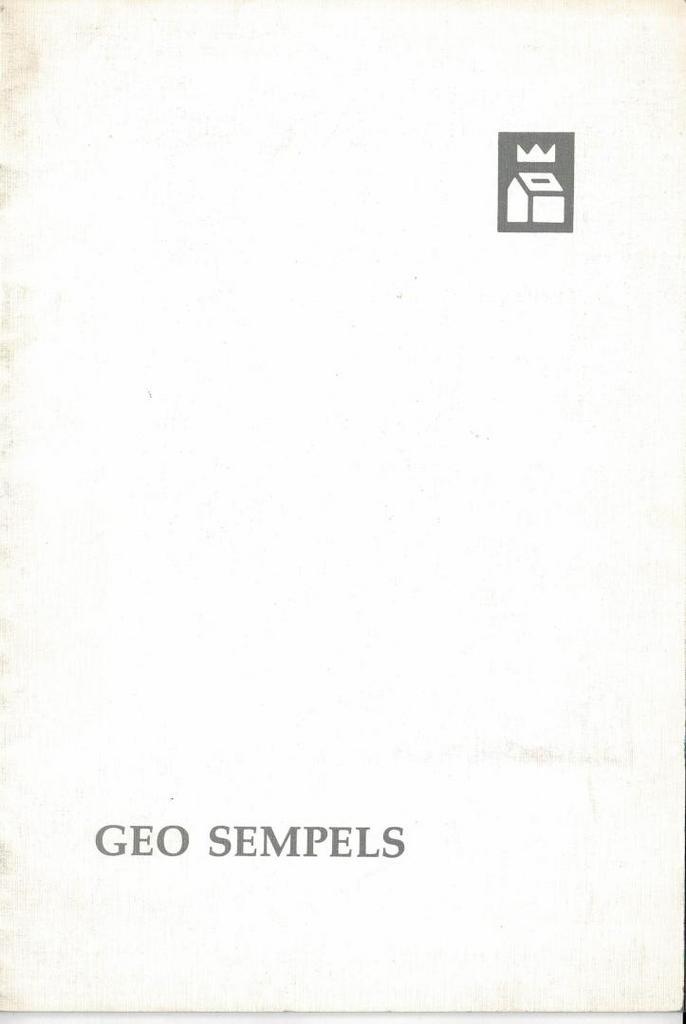 Geo Sempels, Boeken, Kunst en Cultuur | Beeldend, Gelezen, Ophalen of Verzenden