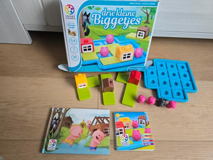 Smart games spel drie kleine biggetjes DELUXE, Kinderen en Baby's, Speelgoed | Educatief en Creatief, Ophalen of Verzenden