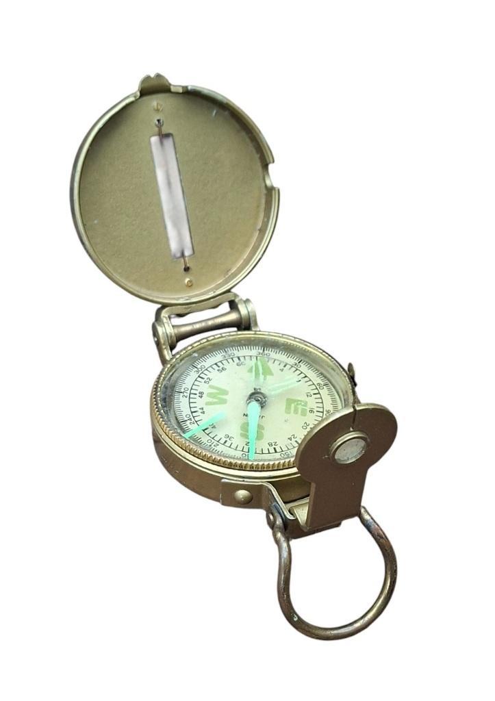 Vintage metalen kompas – Engineer Compass, Verzamelen, Militaria | Algemeen, Landmacht, Overige typen, Ophalen of Verzenden