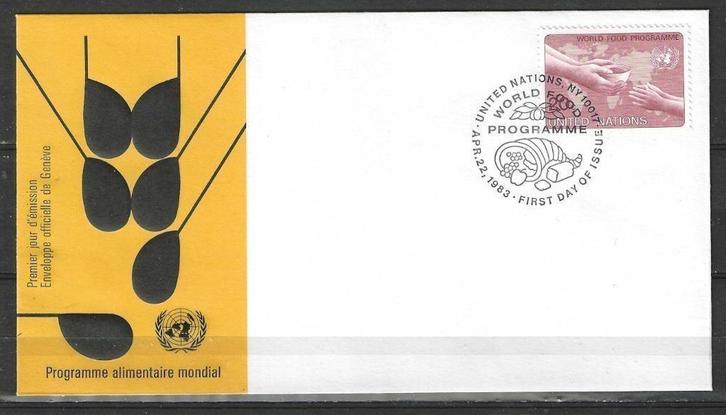 Verenigde Naties 1983 - Yvert 387 - Voedselagentschap (ST), Postzegels en Munten, Postzegels | Amerika, Gestempeld, Verzenden