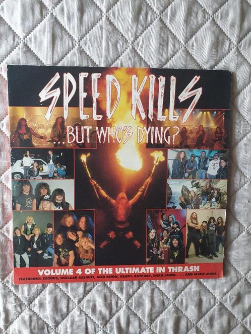 LP - Various – Speed Kills...But Who's Dying Volume 4 Of The, Cd's en Dvd's, Vinyl | Hardrock en Metal, Zo goed als nieuw, Ophalen of Verzenden