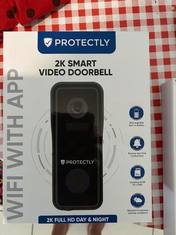 Protectly 2K smart video doorbel beschikbaar voor biedingen