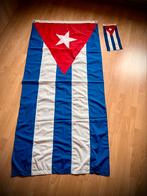 Cubaanse vlag - 84 x 184 + gratis vlagje, Divers, Drapeaux & Banderoles, Comme neuf, Enlèvement ou Envoi