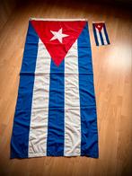 Cubaanse vlag - 84 x 184 + gratis vlagje, Comme neuf, Enlèvement ou Envoi