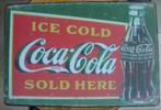 COCA-COLA REKLAME -METAAL-, Verzamelen, Ophalen of Verzenden