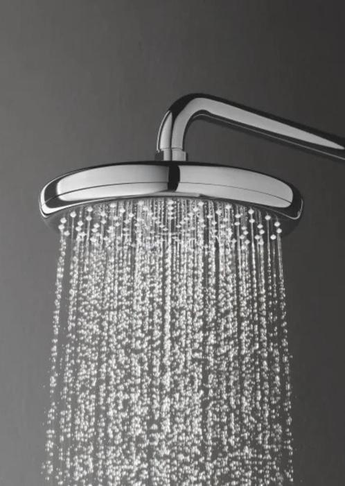 Regendouchekop Ø25 cm, Doe-het-zelf en Bouw, Sanitair, Zo goed als nieuw, Douche, Chroom, Ophalen