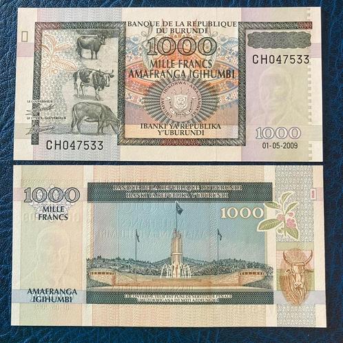 Burundi - 1.000 frank 2009 - Pick 46 - UNC, Postzegels en Munten, Bankbiljetten | Afrika, Los biljet, Burundi, Ophalen of Verzenden