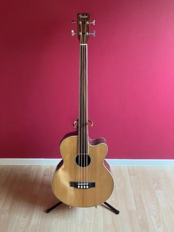 Fender basgitaar akoestisch fretloos, Musique & Instruments, Instruments à corde | Guitares | Basses, Enlèvement, Comme neuf, Acoustique