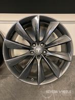 21'' inch originele Tesla Model S Turbine velgen breedset, Auto-onderdelen, Banden en Velgen, 21 inch, Velg(en), Gebruikt, Personenwagen