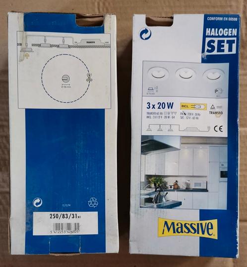 Set 3x spots, Doe-het-zelf en Bouw, Elektriciteit en Kabels, Zo goed als nieuw, Ophalen of Verzenden